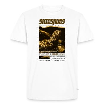 Crocodile chinois lézard Shinisaurus crocodilurus - T-shirt Premium bio Homme - blanc - Devant - Nico (187cm)