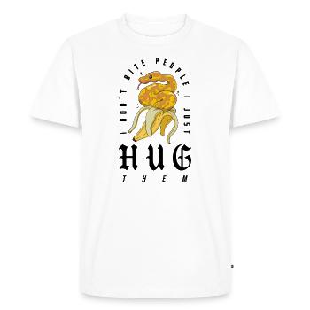 Ball Python Snake Owner Banana Royal Python - Men's Premium Organic T-Shirt - white - Front - Nico (187cm)