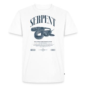 Reticulated Python Reptile Keeper Streetwear - Men's Premium Organic T-Shirt - white - Front - Nico (187cm)