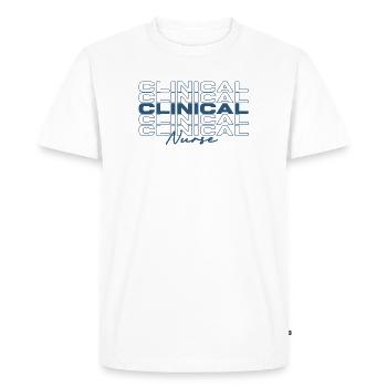 Infirmière clinicienne Infirmières médicales élégantes - T-shirt Premium bio Homme - blanc - Devant - Nico (187cm)