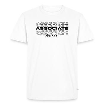Infirmière associée Infirmières médicales Élégant - T-shirt Premium bio Homme - blanc - Devant - Nico (187cm)