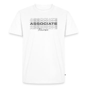 Infirmière associée Infirmières médicales Élégant - T-shirt Premium bio Homme - blanc - Devant - Nico (187cm)