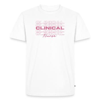 Infirmière clinicienne Infirmières médicales élégantes - T-shirt Premium bio Homme - blanc - Devant - Nico (187cm)
