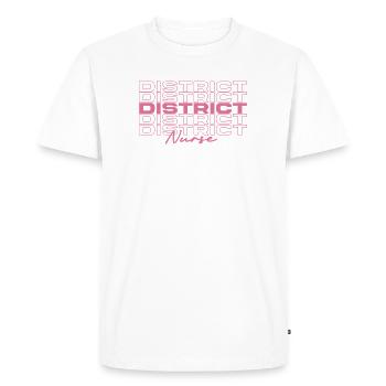 Infirmière de district Infirmières médicales élégantes - T-shirt Premium bio Homme - blanc - Devant - Nico (187cm)