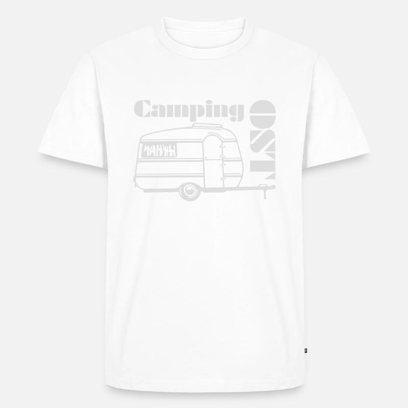 Qek Junior DDR Wohnwagen - Männer Premium Bio T-Shirt - Weiß