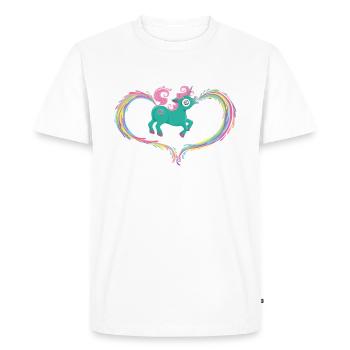 Unicorn - T-shirt Premium bio Homme - blanc - Devant - Nico (187cm)
