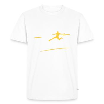 J Peux pas j ai Football - T-shirt Premium bio Homme - blanc - Devant - Nico (187cm)