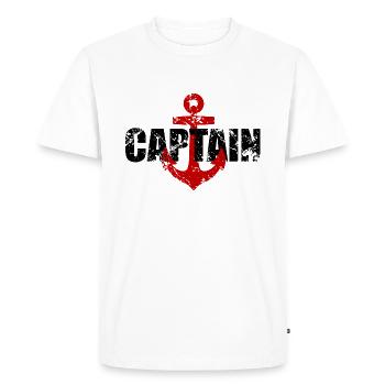 CAPITAINE CAPITAINE - T-shirt Premium bio Homme - blanc - Devant - Nico (187cm)