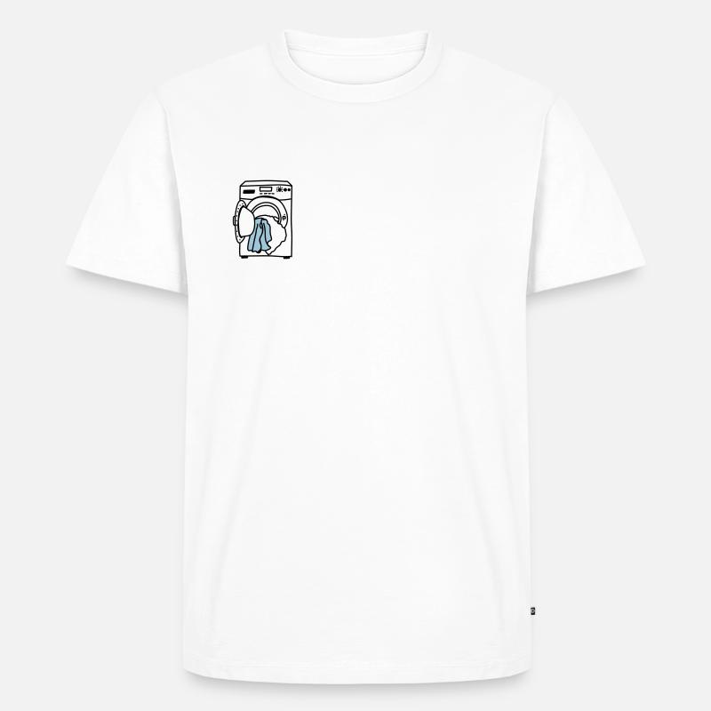 Lave linge - T-shirt Premium bio Homme - blanc