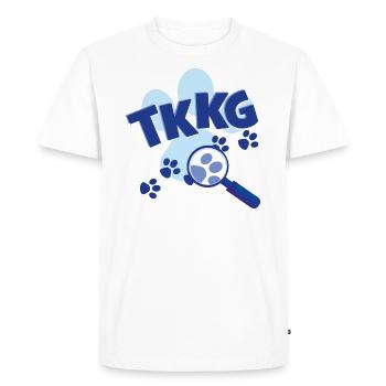 TKKG Junior Logo Mit Pfote - Männer Premium Bio T-Shirt - Weiß - Vorne - Nico (187cm)