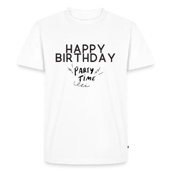 Bon anniversaire - T-shirt Premium bio Homme - blanc - Devant - Nico (187cm)