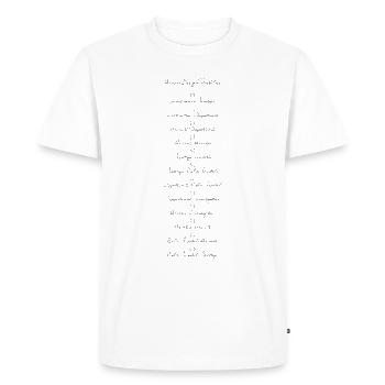 Conception humaine 12 Profils - T-shirt Premium bio Homme - blanc - Devant - Nico (187cm)