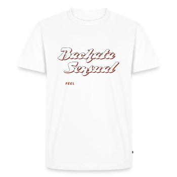 Bachata Sensual Feel the Connection blanc - T-shirt Premium bio Homme - blanc - Devant - Nico (187cm)