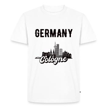 Cadeau Cologne Homeland Allemagne - T-shirt Premium bio Homme - blanc - Devant - Nico (187cm)