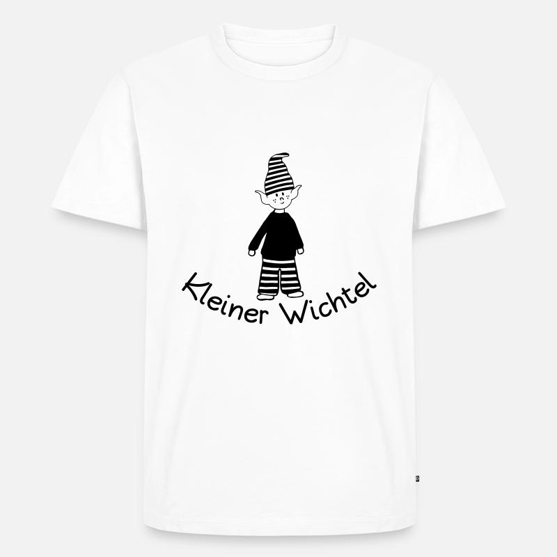 Kleiner Wichtel - Männer Premium Bio T-Shirt - Weiß
