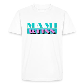 MAMI BLANC - T-shirt Premium bio Homme - blanc - Devant - Nico (187cm)