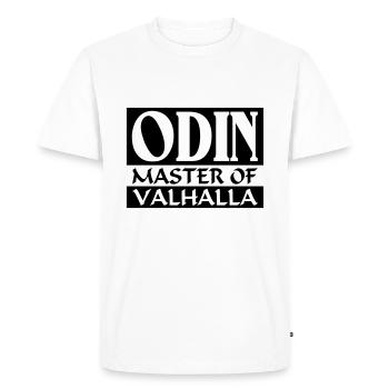Odin _-_ Master_Of_Valhalla - Men's Premium Organic T-Shirt - white - Front - Nico (187cm)