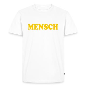 Man - Men's Premium Organic T-Shirt - white - Front - Nico (187cm)