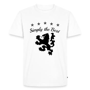 Tout simplement le meilleur - Design 1 - T-shirt Premium bio Homme - blanc - Devant - Nico (187cm)