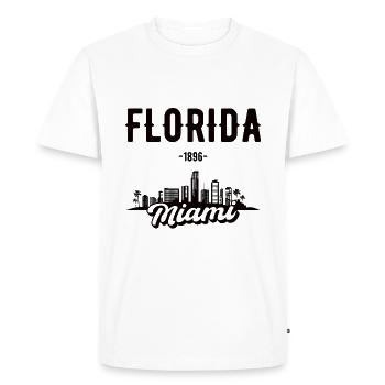 Cadeau à domicile à Miami en Floride - T-shirt Premium bio Homme - blanc - Devant - Nico (187cm)