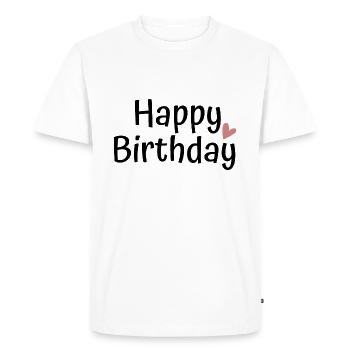 Happy Birthday Favorite Person Birthday - Men's Premium Organic T-Shirt - white - Front - Nico (187cm)