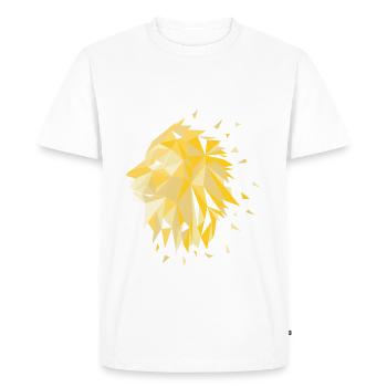 Lion - T-shirt Premium bio Homme - blanc - Devant - Nico (187cm)