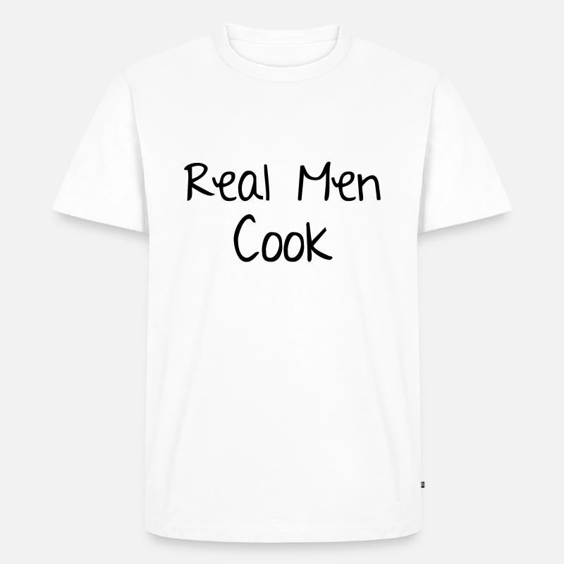 Men Cook - Männer Premium Bio T-Shirt - Weiß