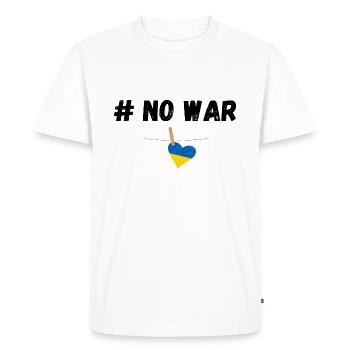 Ukraine - Men's Premium Organic T-Shirt - white - Front - Nico (187cm)