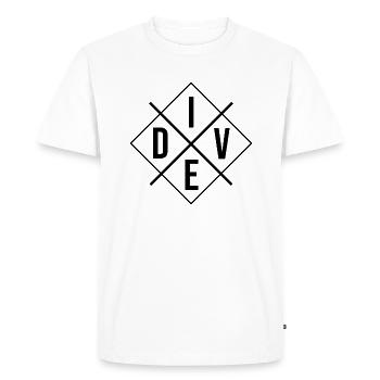 Dive Plongée - T-shirt Premium bio Homme - blanc - Devant - Nico (187cm)