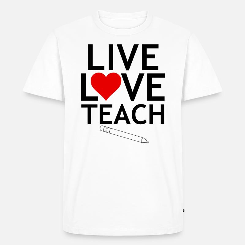 Lehrerin - Männer Premium Bio T-Shirt - Weiß