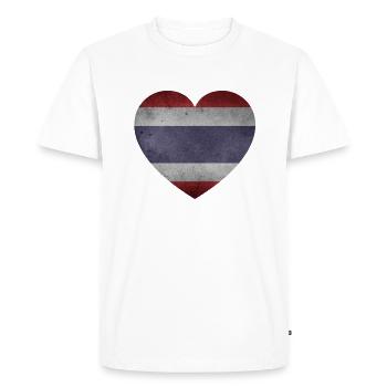 Coeur de Thaïlande - T-shirt Premium bio Homme - blanc - Devant - Nico (187cm)