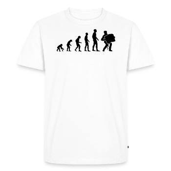 Accordéon accordéoniste cadeau d'accordéon - T-shirt Premium bio Homme - blanc - Devant - Nico (187cm)