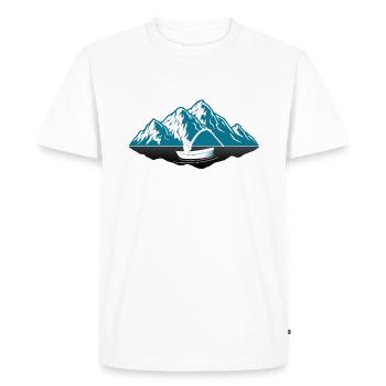 Pêche pêche en haute mer poisson pêcheur pêcheur - T-shirt Premium bio Homme - blanc - Devant - Nico (187cm)