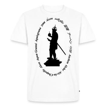 aachen - T-shirt Premium bio Homme - blanc - Devant - Nico (187cm)
