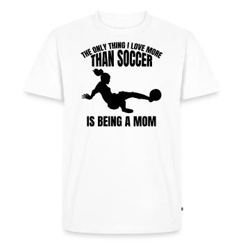 Football cadeau soccer maman de football maman - T-shirt Premium bio Homme - blanc - Devant - Nico (187cm)