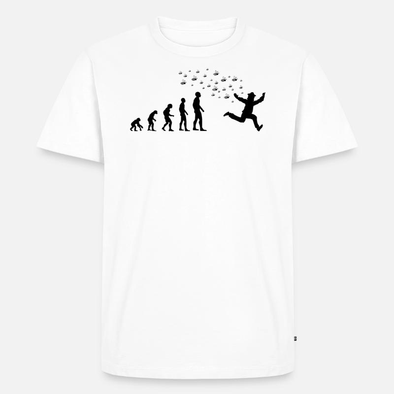 Imker Bienen Honigbienen Evolution Geschenk - Männer Premium Bio T-Shirt - Weiß