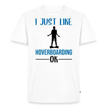 Hoverboard Proverbe E-Board Balance Board enfants - T-shirt Premium bio Homme - blanc - Devant - Nico (187cm)
