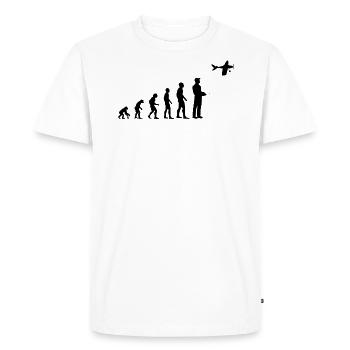 Modèle d’avion Modéliste Modèle RC Avion Drôle Cadeau - T-shirt Premium bio Homme - blanc - Devant - Nico (187cm)