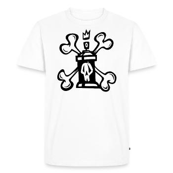 DEATH CAN - T-shirt Premium bio Homme - blanc - Devant - Nico (187cm)
