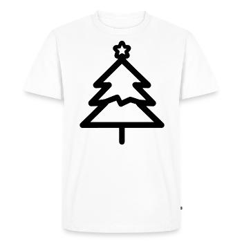 Christmas Tree - Men's Premium Organic T-Shirt - white - Front - Nico (187cm)