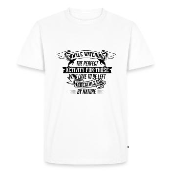 Whale design for whales and blue whales or beluga whales - Men's Premium Organic T-Shirt - white - Front - Nico (187cm)