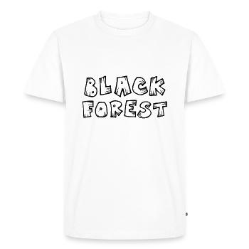 | de la Forêt-Noire Montagnes | Randonnée | Vacances - T-shirt Premium bio Homme - blanc - Devant - Nico (187cm)