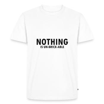 Conception de démolition de maisons et rénovation de maisons - T-shirt Premium bio Homme - blanc - Devant - Nico (187cm)