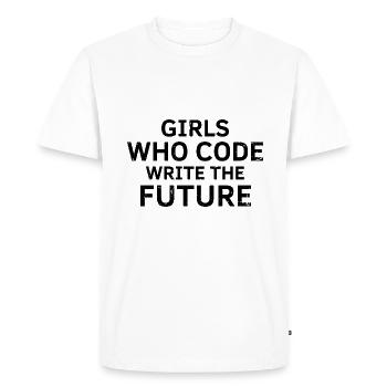 Cybersecurity Design for Hackers and Cyber Security - Men's Premium Organic T-Shirt - white - Front - Nico (187cm)