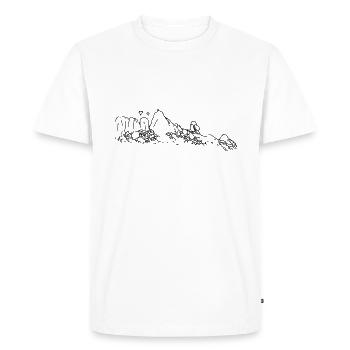 Montserrat - T-shirt Premium bio Homme - blanc - Devant - Nico (187cm)