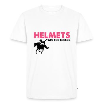 Conception de voûte et conception de chevaux de voûte - T-shirt Premium bio Homme - blanc - Devant - Nico (187cm)