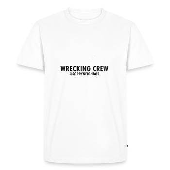 Conception de démolition de maisons et rénovation de maisons - T-shirt Premium bio Homme - blanc - Devant - Nico (187cm)