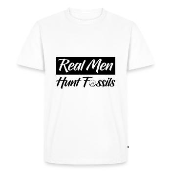 Paléontologie - T-shirt Premium bio Homme - blanc - Devant - Nico (187cm)