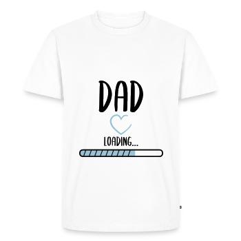 Bientôt papa - T-shirt Premium bio Homme - blanc - Devant - Nico (187cm)