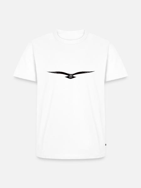 Elegant flying eagle - Men's Premium Organic T-Shirt - white